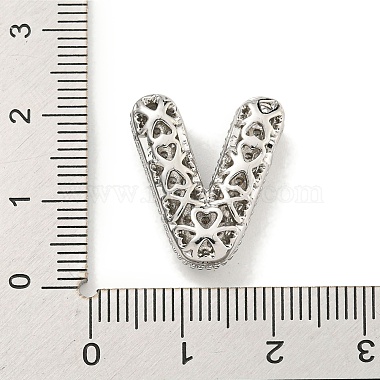 Platinum Plated Brass Micro Pave Cubic Zirconia Pendants(KK-L073-001P-V)-3