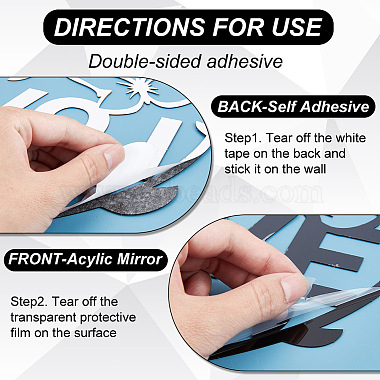 pegatinas de pared de espejo acrílico acrílico(DIY-WH0002-27D)-6