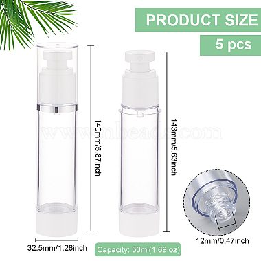 Plastic Empty Refillable Airless Pump Bottle(AJEW-WH0258-868B)-2