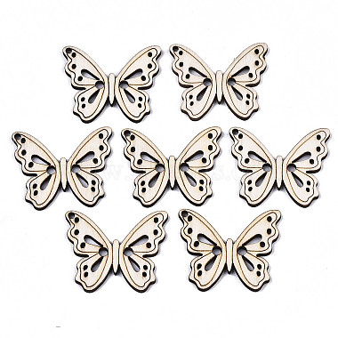 Old Lace Butterfly Wood Pendants