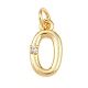 messing micro pave klar zirkonia charme(KK-P339-27G)-2