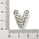 Platinum Plated Brass Micro Pave Cubic Zirconia Pendants(KK-L073-001P-V)-3