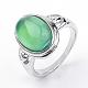 Natural Agate Rings(G-S242-06-B)-5