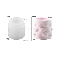 DIY Candle Cups Silicone Molds, Creative Aromatherapy Candle Cement Cup Supply DIY Concrete Candle Cups Resin Moulds, for Pen Holder, Vase, White, 103x92mm, Inner Diameter: 98x89mm(PW-WG62D82-01)