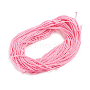 Hollow Nylon Braided Rope, for Camping, Outdoor Adventure, Gardening, Pink, 4mm, 20m/bundle(NWIR-WH0009-19A)