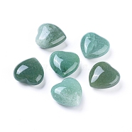 Natural Green Aventurine Heart Love Stone, Pocket Palm Stone for Reiki Balancing, 25.3x24.8x11.5mm(G-L533-54)