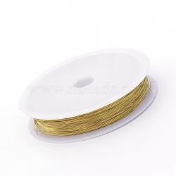Round Copper Jewelry Wire, Light Khaki, 24 Gauge, 0.5mm, about 1902.88 Feet(580m)/1000g(CWIR-S003-0.5mm-13)