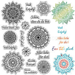 Custom PVC Plastic Clear Stamps, for DIY Scrapbooking, Photo Album Decorative, Cards Making, Stamp Sheets, Film Frame, Floral, 160x110x3mm(DIY-WH0439-0428)