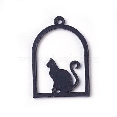 Black Cat Acrylic Big Pendants