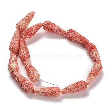 Synthetic Shell Carved Beads Strands(SHEL-H007-03B-02)-2