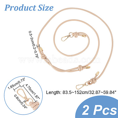 регулируемые ремни для сумок из искусственной кожи(FIND-WH0002-40C)-2