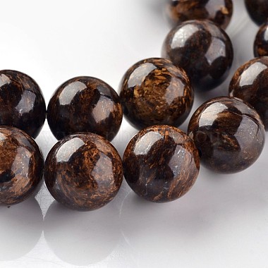 10mm Round Bronzite Beads