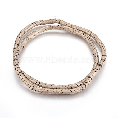 Electroplated Non-magnetic Synthetic Hematite Beads Strands(G-P423-01)-3