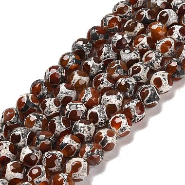 Round Tibetan Agate Beads