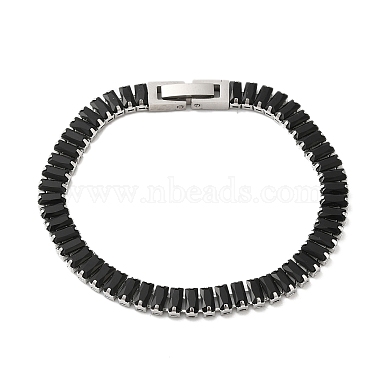 Black Rectangle Cubic Zirconia Bracelets