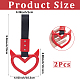 2Pcs ABS Plastic Devil Heart Rear Bumper Warning Handle Ring(HJEW-SP0001-51B)-2