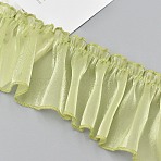Polyester Lace Trim, for Clothes Accessories, Yellow Green, 3-1/8 inch(80mm), about 32.81 Yards(30m)/Bundle(OCOR-WH0111-70D)
