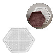 Dinner Plate Silicone Molds, Resin Casting Tray Molds, For UV Resin, Epoxy Resin Craft Making, Hexagon, 135x152x14mm, Inner Diameter: 53x79mm(DIY-Q037-12D)