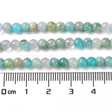 Natural Amazonite Round Beads Strands(G-A025-01B)-5