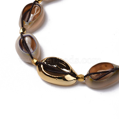 Cowrie Shell Braided Choker Necklaces(NJEW-JN02387-01)-3