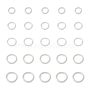 100Pcs 5 Style 925 Sterling Silver Open Jump Rings(STER-KS0001-02)-2