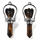 Natural Tiger Eye Pointed Big Pendants(KK-H491-01P-02)-1