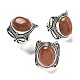 Synthetic Goldstone Adjustable Rings(RJEW-I108-02AS-01)-4