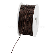 50 Yards Nylon Wire, with Plastic Spools, Coconut Brown, 0.1mm, about 50.00 Yards(45.72m)/Roll(DIY-WH0568-65B)