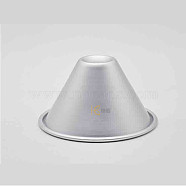 Aluminum Cone Shaped Baking Molds, Quick Release Baking Pan, Silver, 120x65mm(BAKE-PW0001-017B)