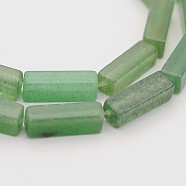Natural Green Aventurine Cuboid Beads Strands, 13x4x4mm, Hole: 1mm, about 31pcs/strand, 16.1 inch(G-N0153-12)