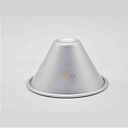 Aluminum Cone Shaped Baking Molds, Quick Release Baking Pan, Silver, 120x65mm(BAKE-PW0001-017B)