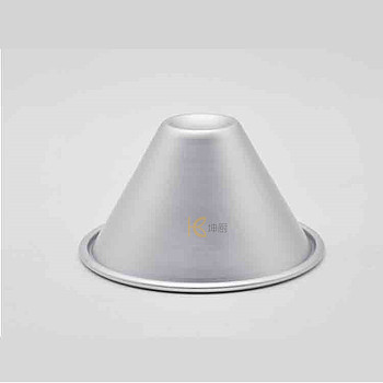 Aluminum Cone Shaped Baking Molds, Quick Release Baking Pan, Silver, 120x65mm