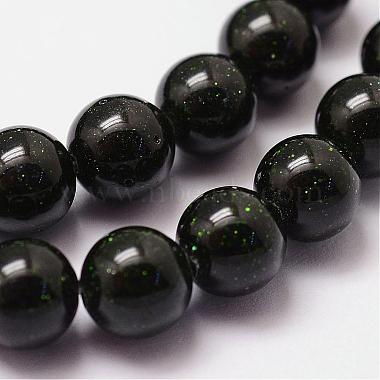 Synthetic Green Goldstone Beads Strands(G-N0178-02-8mm)-3