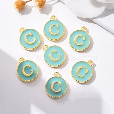 Golden Plated Alloy Enamel Charms(ENAM-S118-05C)-5