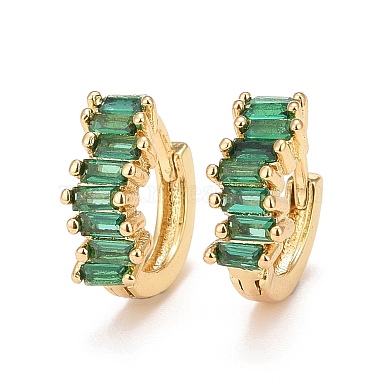 Green Ring Cubic Zirconia Earrings