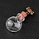 Round Glass Bottle Pendants for Bead Containers(PALLOY-JF00168-04)-1