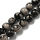 Natural Black Fossil Coral Beads Strands(G-R494-A04-03)-1