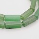 Natural Green Aventurine Cuboid Beads Strands(G-N0153-12)-1