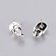 Antique Silver Skull Shaped Tibetan Style Alloy Stud Earring Findings(X-TIBE-A22180-AS-FF)-2
