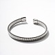 Stainless Steel Snake Chain Cuff Bracelets Fashion Jewelry Shiny Accessory(UJ5338-2)-1