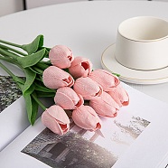 PU Tulipa Flowers Bundles, for Indoor Outdoor Home Garden Porch Window Plant Decoration, Pink, 330x25mm(PW23050327156)