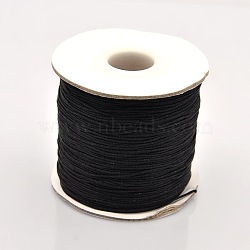 Imported Nylon Thread, Black, 0.8mm, about 120yards/roll(NWIR-A005-111)