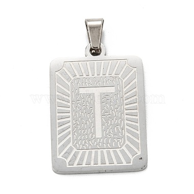 Stainless Steel Color Rectangle 304 Stainless Steel Pendants