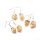 Natural Citrine Dangle Earring(EJEW-F173-D02-S)-1