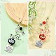 2Pcs 2 Colors Acrylic Mobile Straps(MOBA-SZ0001-12)-6