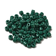 Opaque Acrylic Beads, Column, Sea Green, 6.5x5mm, Hole: 2.2mm(SACR-Z001-01K)