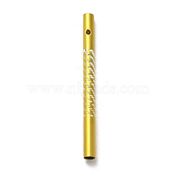 304 Stainless Steel Round Tube Pendants, Wind Chime Making Supplies, Column, Gold, 79x6mm, Hole: 2.5mm(STAS-Q316-06D)