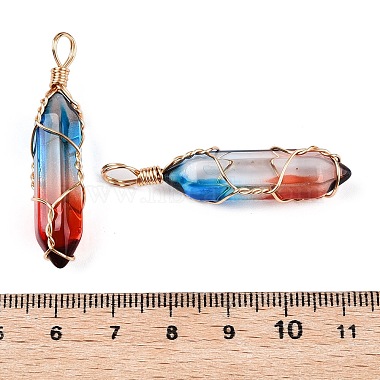 Lampwork Pendants(GLAA-T023-07O)-4