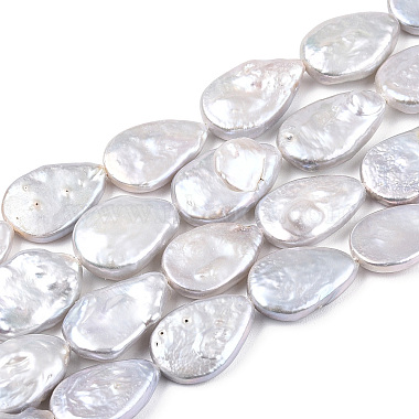 Baroque Natural Nucleated Pearl Keshi Pearl Beads Strands(PEAR-S020-Z01)-3