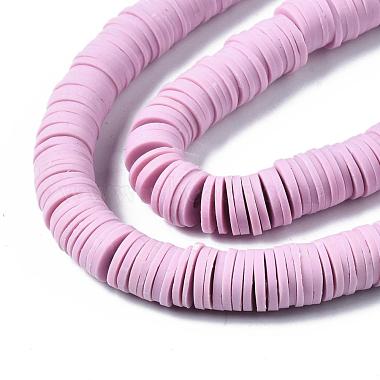 Flat Round Handmade Polymer Clay Beads(CLAY-R067-10mm-26)-4